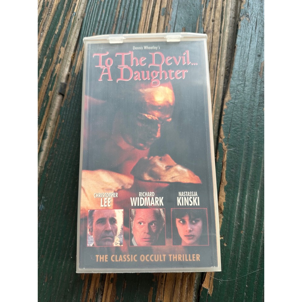 To The Devil A Daughter VHS Christopher Lee Richard Widmark Occult Horror 1976